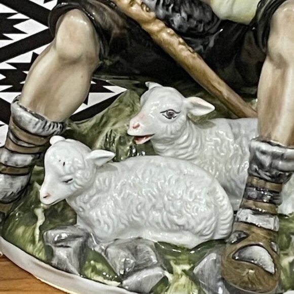 Large Antique Dresden Porcelain Man Figurine - Picture 7 of 9